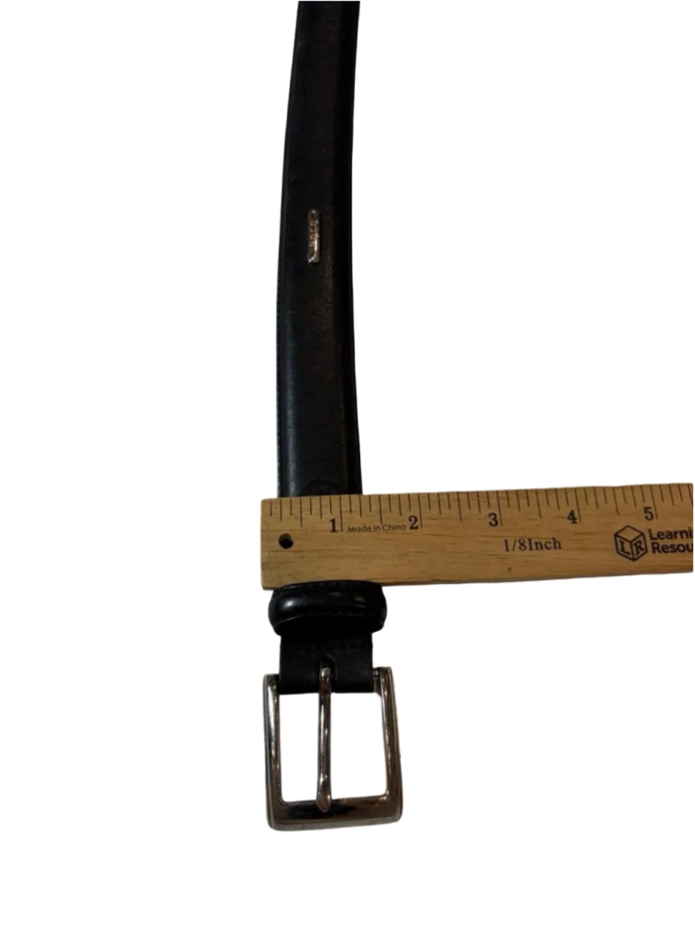 Polo Ralph Lauren Black Italian Leather Dress Belt 36 90 Silver Buckle